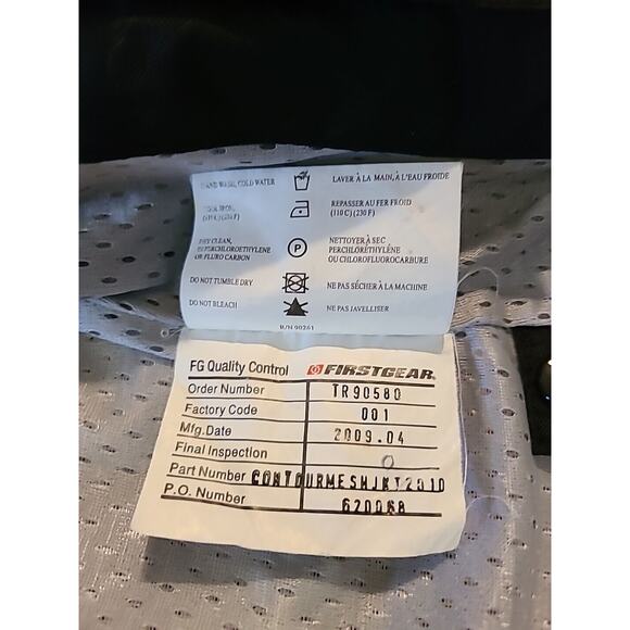 First Gear Womans Large White Mesh Breathable Riding Jacket Padded - Picture 12 of 14